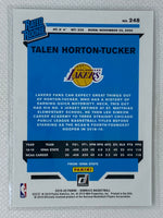 2019-20 Donruss Rated Rookie Talen Horton Tucker #248 Los Angeles Lakers RC