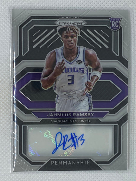 2020-21 Panini Prizm Penmanship Autograph Rookie Jahmius Ramsey RP-JRS Kings RC