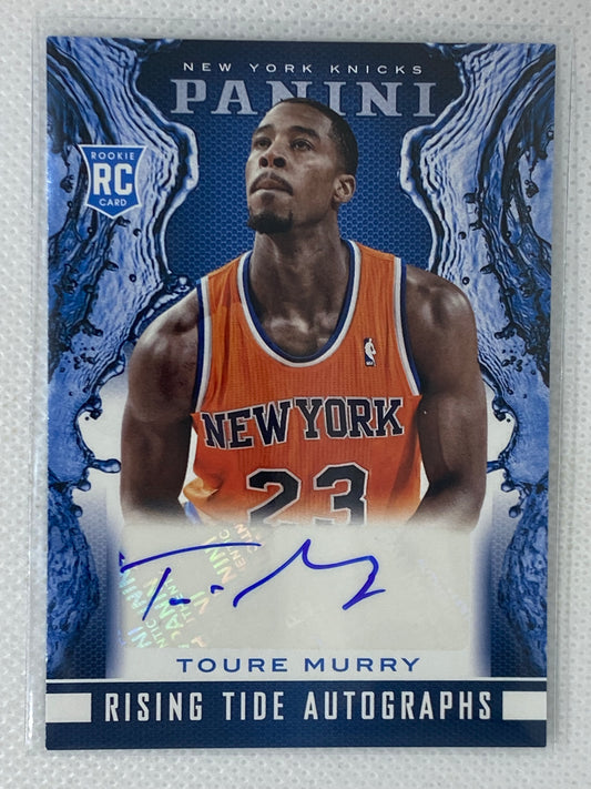 2013-14 Panini Rising Tide Autograph Toure' Murry #12 New York Knicks