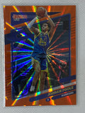 2021-22 Panini Donruss Jordan Poole #13 Orange Laser Golden State Warriors