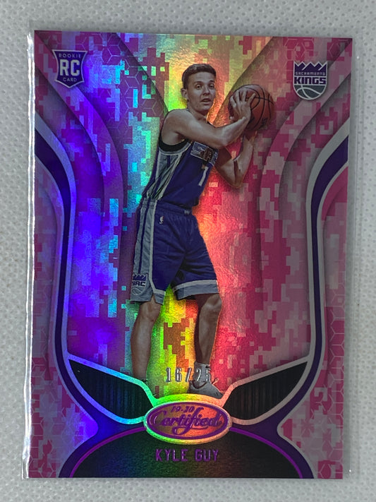 2019-20 Panini Certified #190 Kyle Guy RC Pink Mirror Camo /25