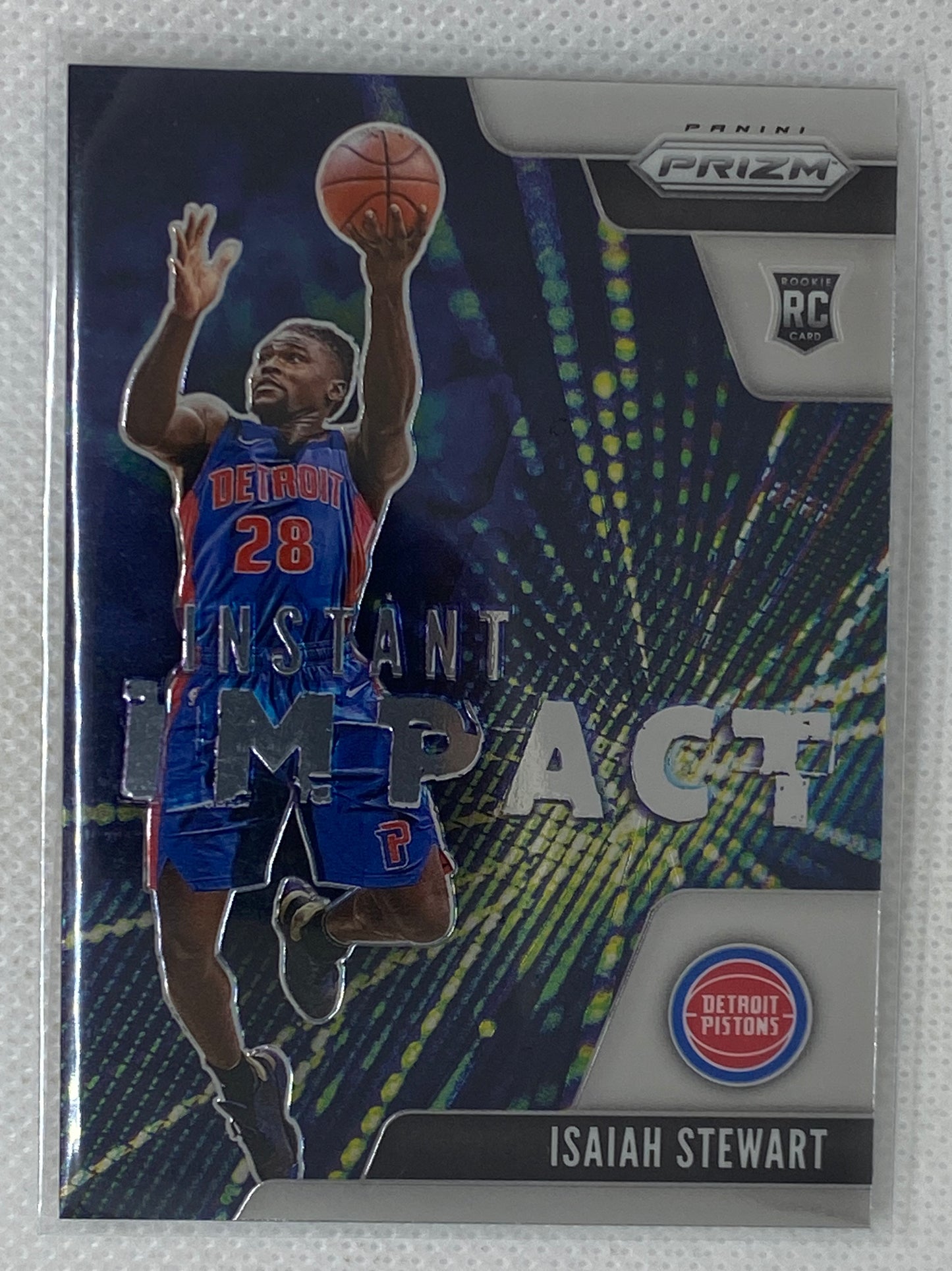 2020-21 Panini Prizm Instant Impact #22 Isaiah Stewart Detroit Pistons Rookie