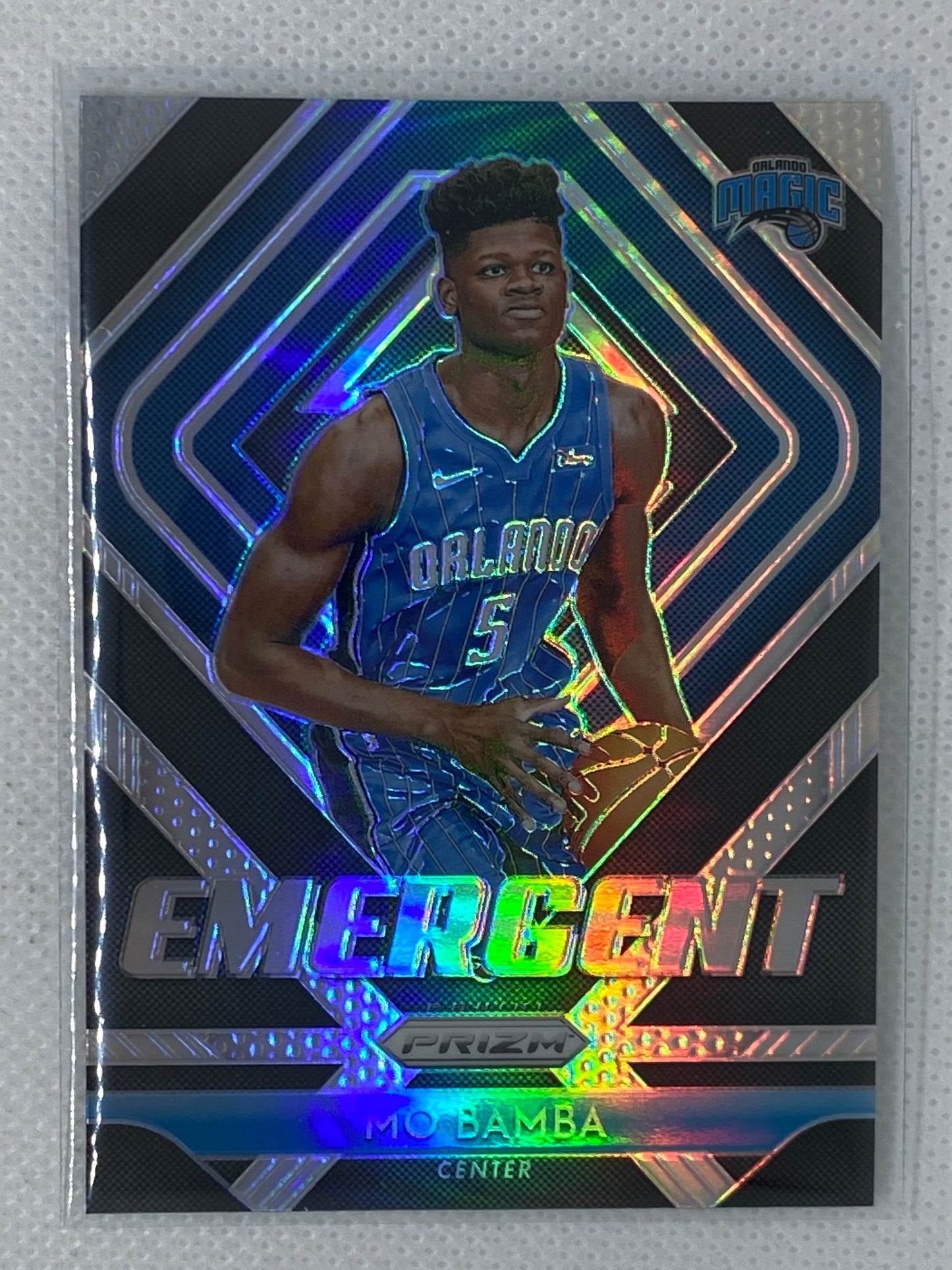 2018-19 Panini Prizm Emergent Silver Prizm Mo Bamba #6 Rookie RC