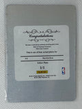 2012-13 Panini National Treasures NBA Gear Combos Derrick Rose 1/1 Yellow Printing Plate