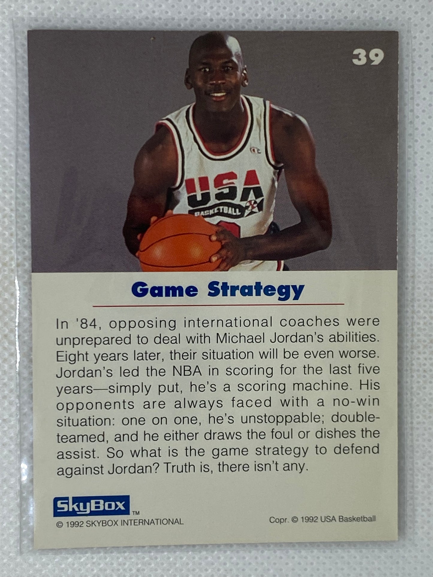 1992-93 Skybox Set Break # 39 Michael Jordan USA