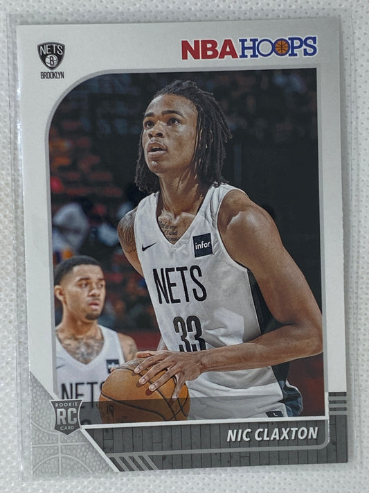 2019-20 NBA Hoops #241 Nicolas Claxton Rookie Nets RC