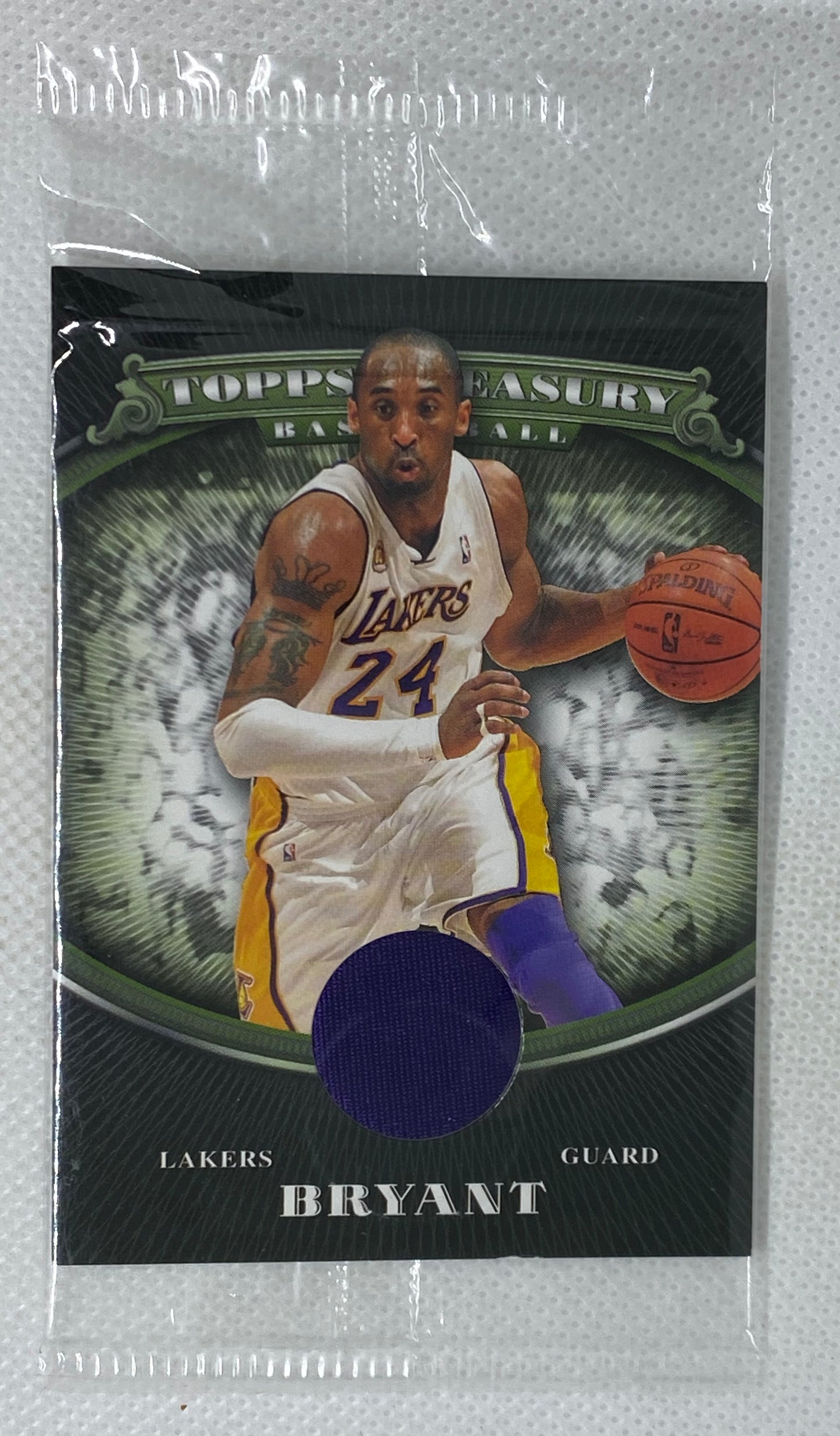 2008 Topps Treasury Basketball Kobe Bryant Jersey Relic #TTR-KB (still sealed in package)