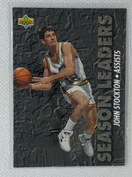 1993-94 Upper Deck Season Leaders John Stockton #168 Utah Jazz