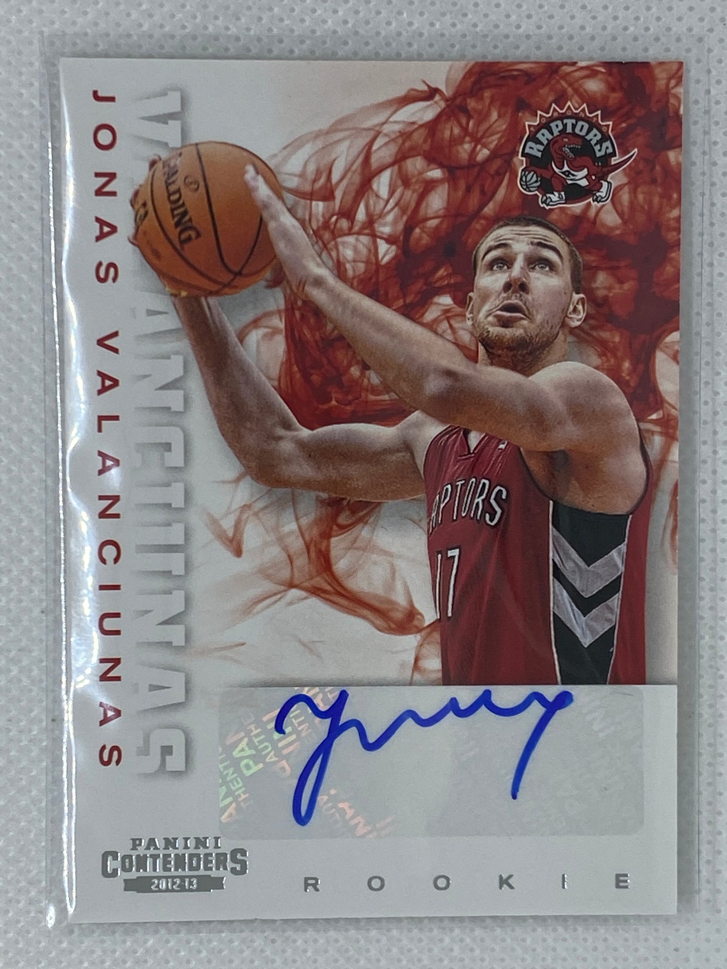 2012-13 Panini Contenders #284 Jonas Valanciunas Rookie Card Autograph Toronto Raptors