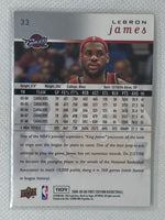 2008-09 Upper Deck First Edition Lebron James #33, Cleveland Cavaliers (Minor Damage)