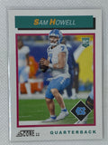 2022 Score Sam Howell 1992 Throwback Rookie #TB4 RC Washington Commanders