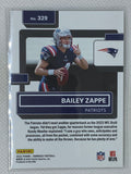 2022 Donruss Bailey Zappe Gold Press Proof Premium Rated Rookie #329 New England Patriots