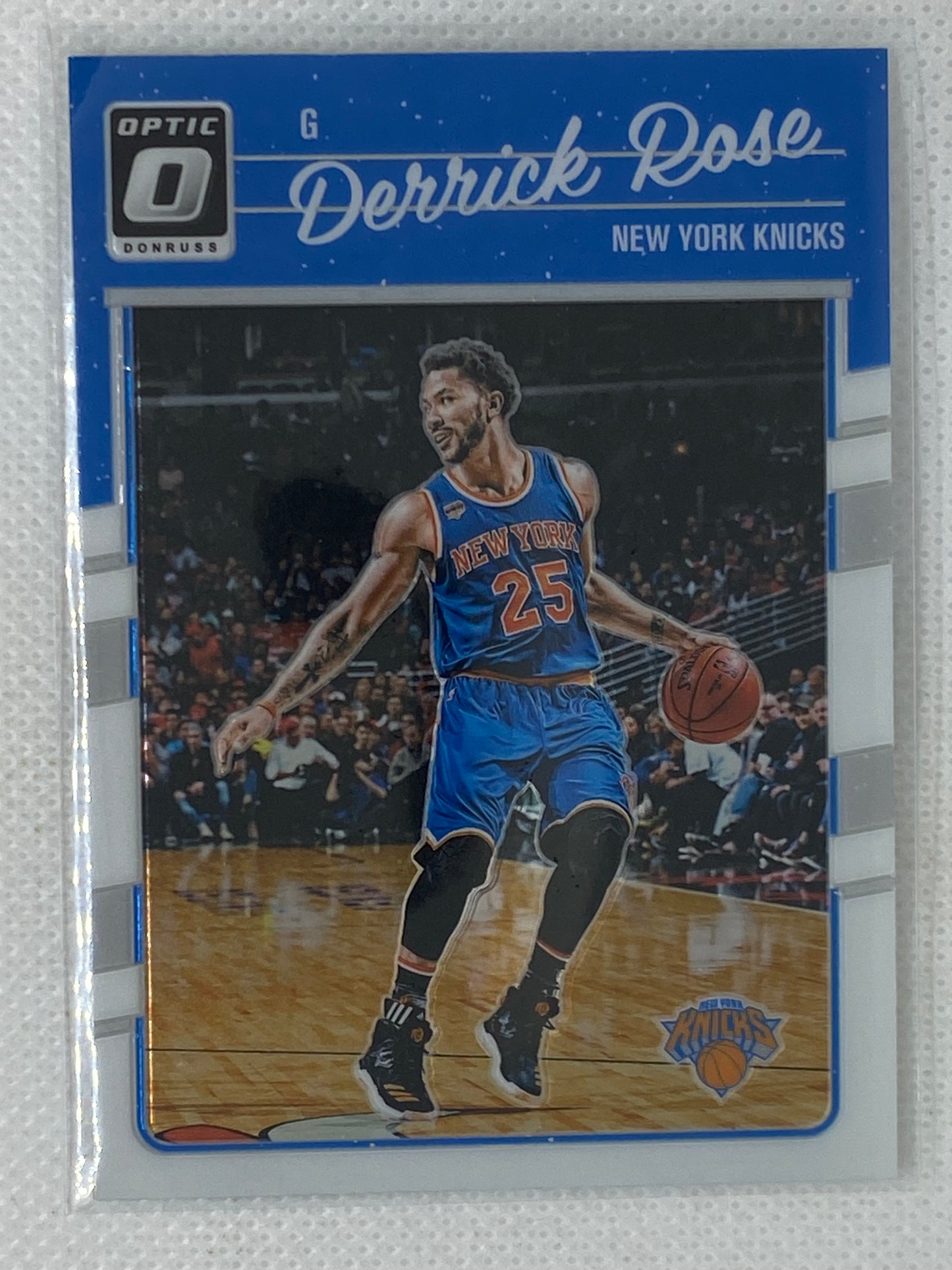 2016-17 Donruss Optic New York Knicks Basketball Card #62 Derrick Rose