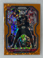 2020 Panini Prizm Orange Disco #302 Javon Kinlaw San Francisco 49ers