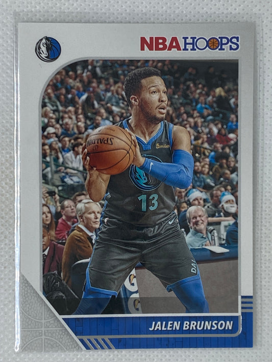 2019-20 Panini NBA Hoops Basketball Base Card Jalen Brunson #42 Dallas Mavericks