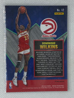 2019-20 Panini Mosaic Green Mosaic Jam Masters - Dominique Wilkins #12 Atlanta Hawks