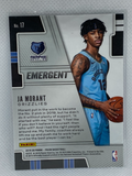 2019-20 Panini Prizm Emergent #17 Ja Morant Rookie Card Memphis Grizzlies