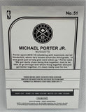 2019/20 Panini NBA Hoops Michael Porter Jr. Base 2nd Year Denver Nuggets #51