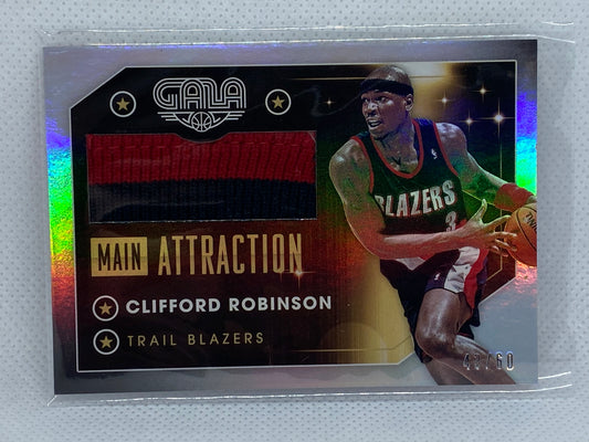 2015-16 Panini Gala Main Attraction Memorabilia 43/60 Clifford Robinson #30 Patch