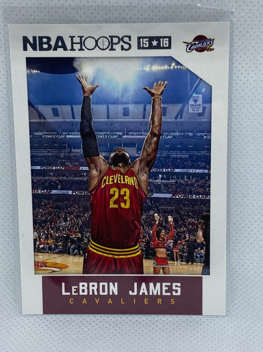 2015-16 NBA Hoops Lebron James #14 “Chalk Toss”