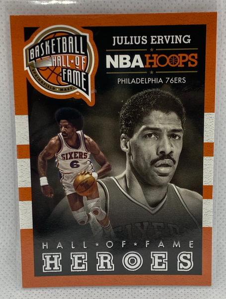 2013-14 Hoops Hall of Fame Heroes #8 Julius Erving Philadelphia 76ers