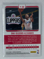 2018-19 Chronicles Shai Gilgeous-Alexander Studio Rookie Refractor No. 300 RC