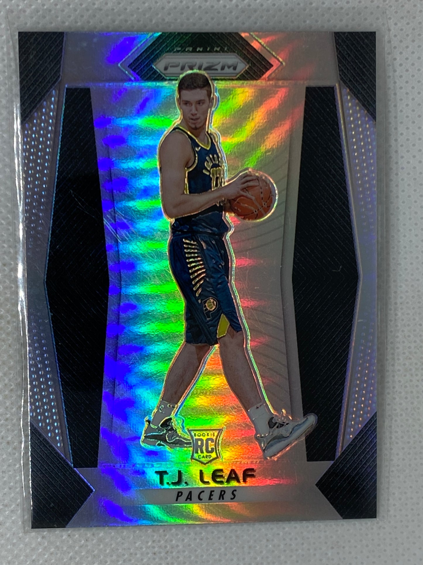 2017-18 Panini Prizm TJ Leaf Rookie RC Silver Prizm Refractor #225 Pacers