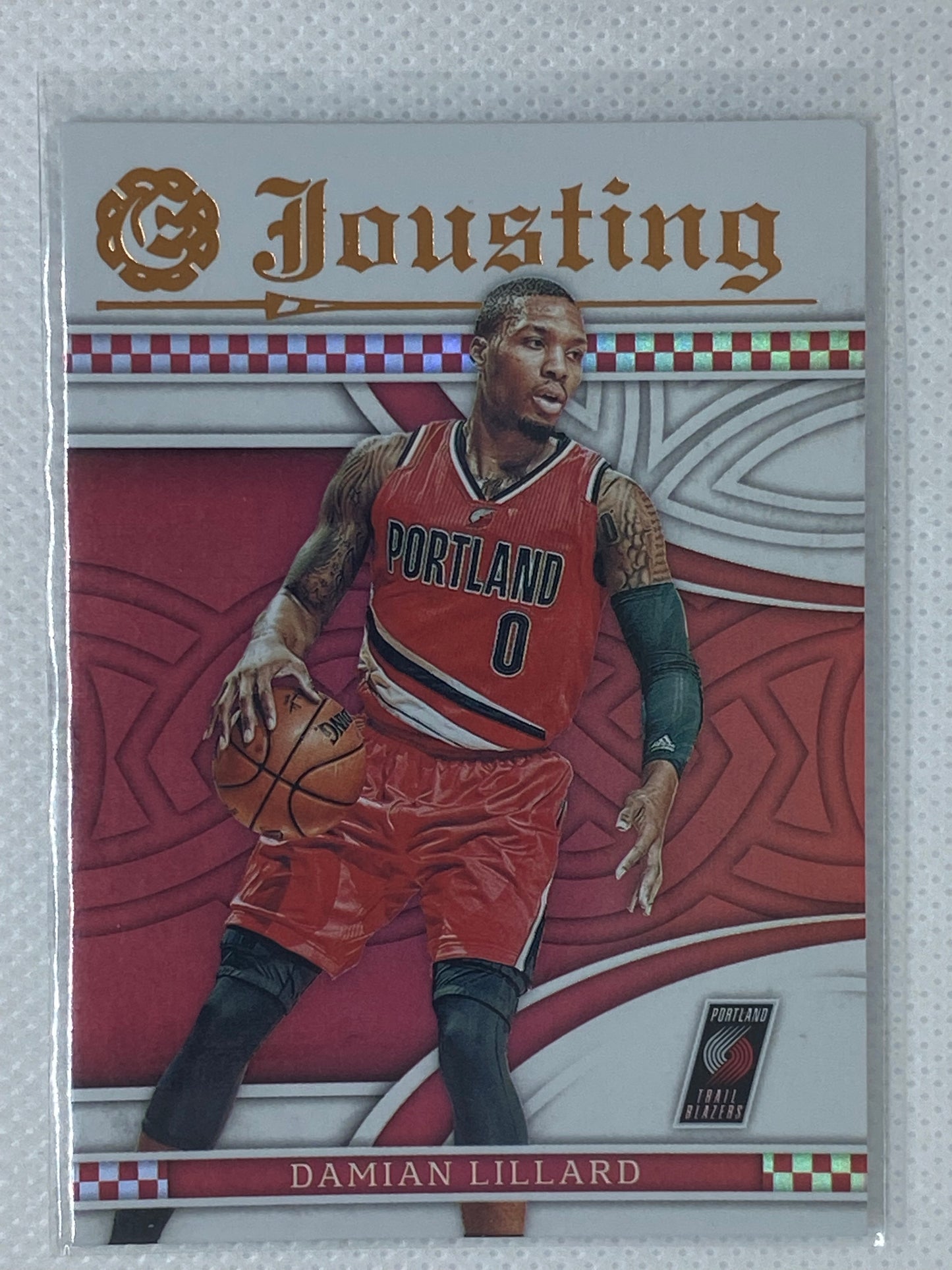 2016-17 Panini Excalibur Jousting Damian Lillard #11 Portland Trail Blazers EB