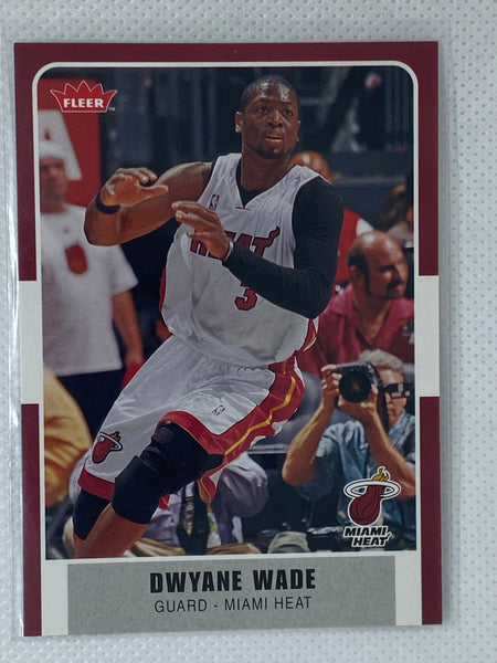 2007 Fleer Dwyane Wade #24 Basketball Card Miami Heat