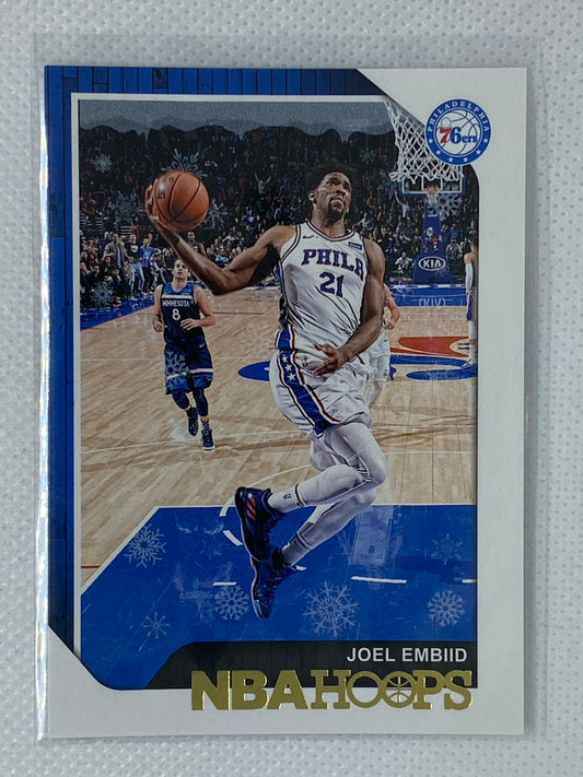 2018-19 NBA Hoops Winter Parallel Joel Embiid Philadelphia 76ers #166