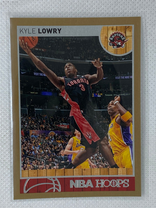 2013-14 Hoops Gold Toronto Raptors Basketball Card #164 Kyle Lowry