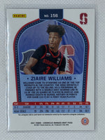 2021-22 Chronicles Draft Picks Ziaire Williams Marquee Rookie #156