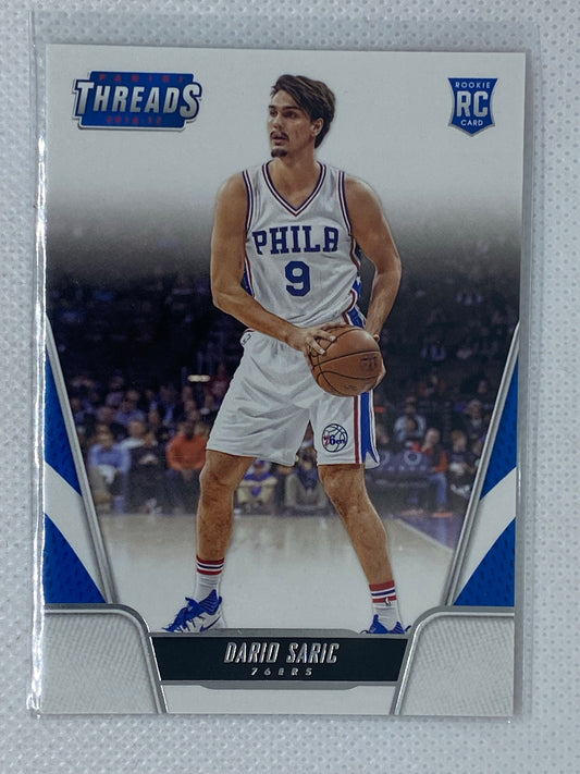 2016-17 Panini Threads Dario Saric RC #179 Philadelphia 76ers Rookie Card