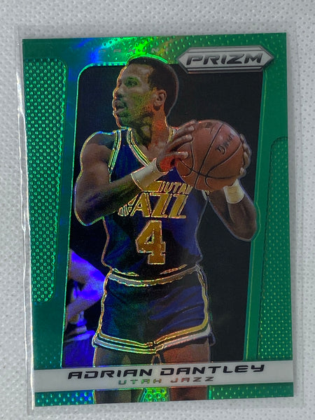 2013-14 Panini Prizm Prizms Green Utah Jazz Basketball Card #238 Adrian Dantley