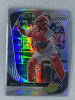 2020 Prizm Deivy Grullon #72 Philadelphia Phillies Silver Refractor RC Rookie