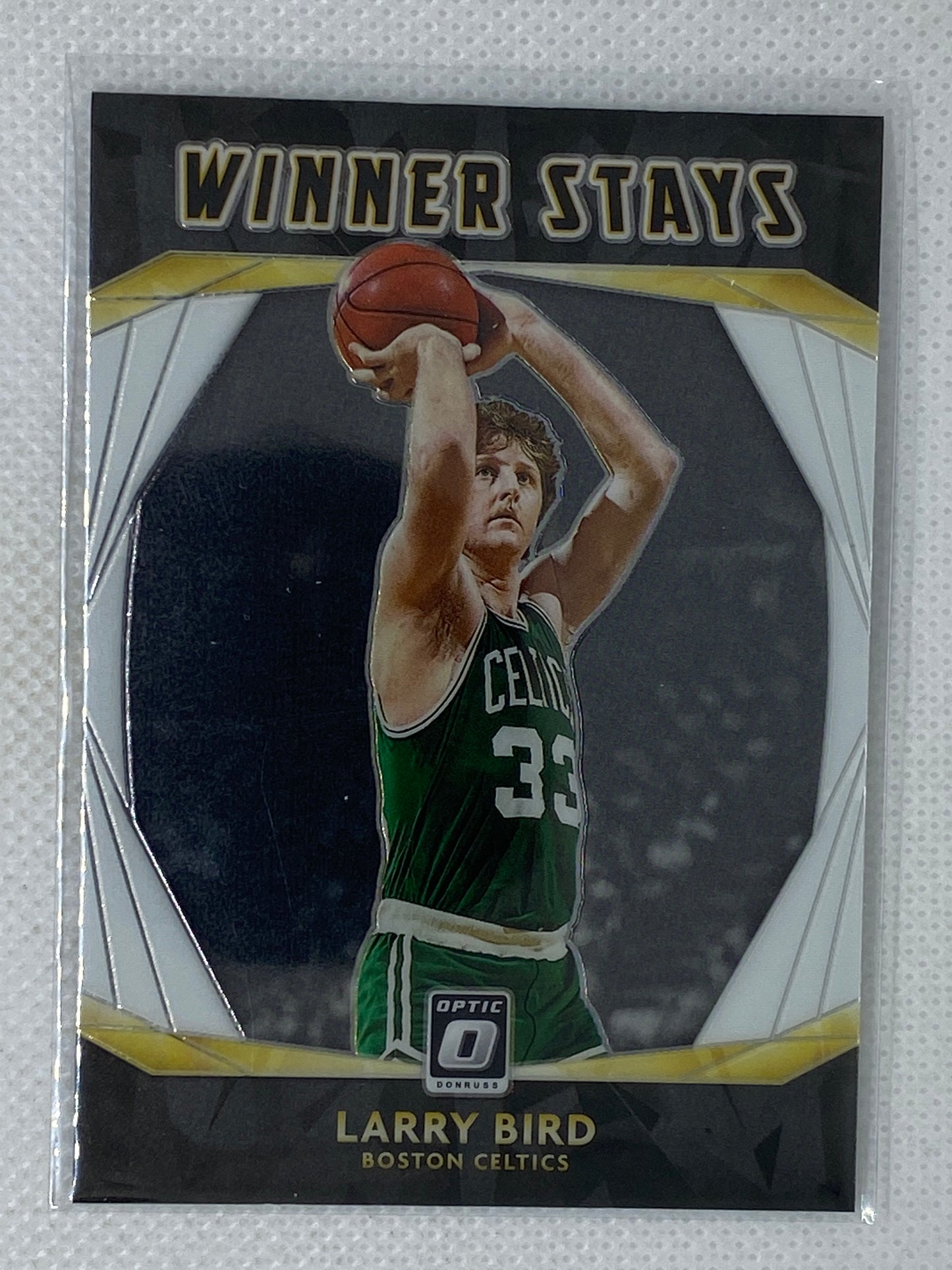 2020-21 Donruss Optic Basketball Winner Stays Insert #19 Larry Bird Celtics