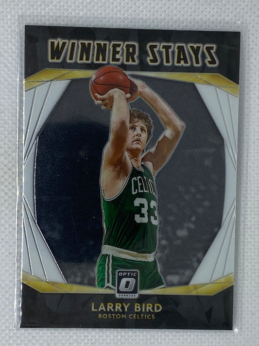 2020-21 Donruss Optic Basketball Winner Stays Insert #19 Larry Bird Celtics