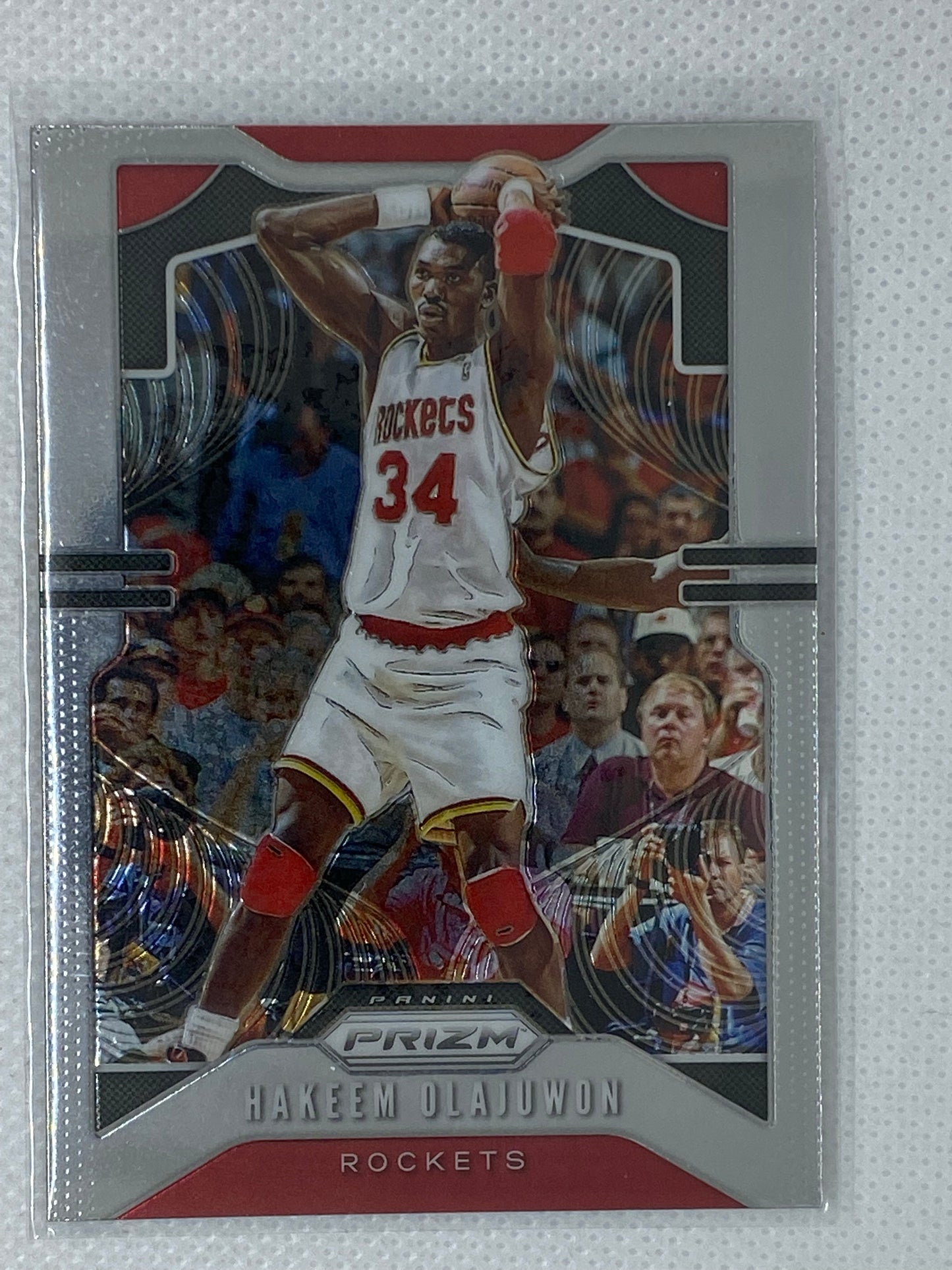 2019-20 Panini Prizm Base #4 Hakeem Olajuwon Houston Rockets