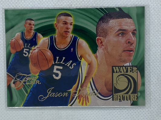 1995-96 Fleer Flair NBA Jason Kidd Wave Of The Future Card #5/10 Dallas Mavericks