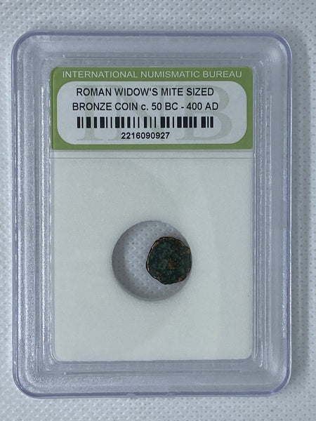Ancient Roman Widows Mite Sized Bronze Coin c.50 BC - 400 AD [2216090927] Super Rare Graded Coin