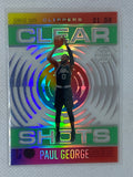 2020-21 Panini Illusions Clear Shots #13 Paul George Los Angeles Clippers SSP
