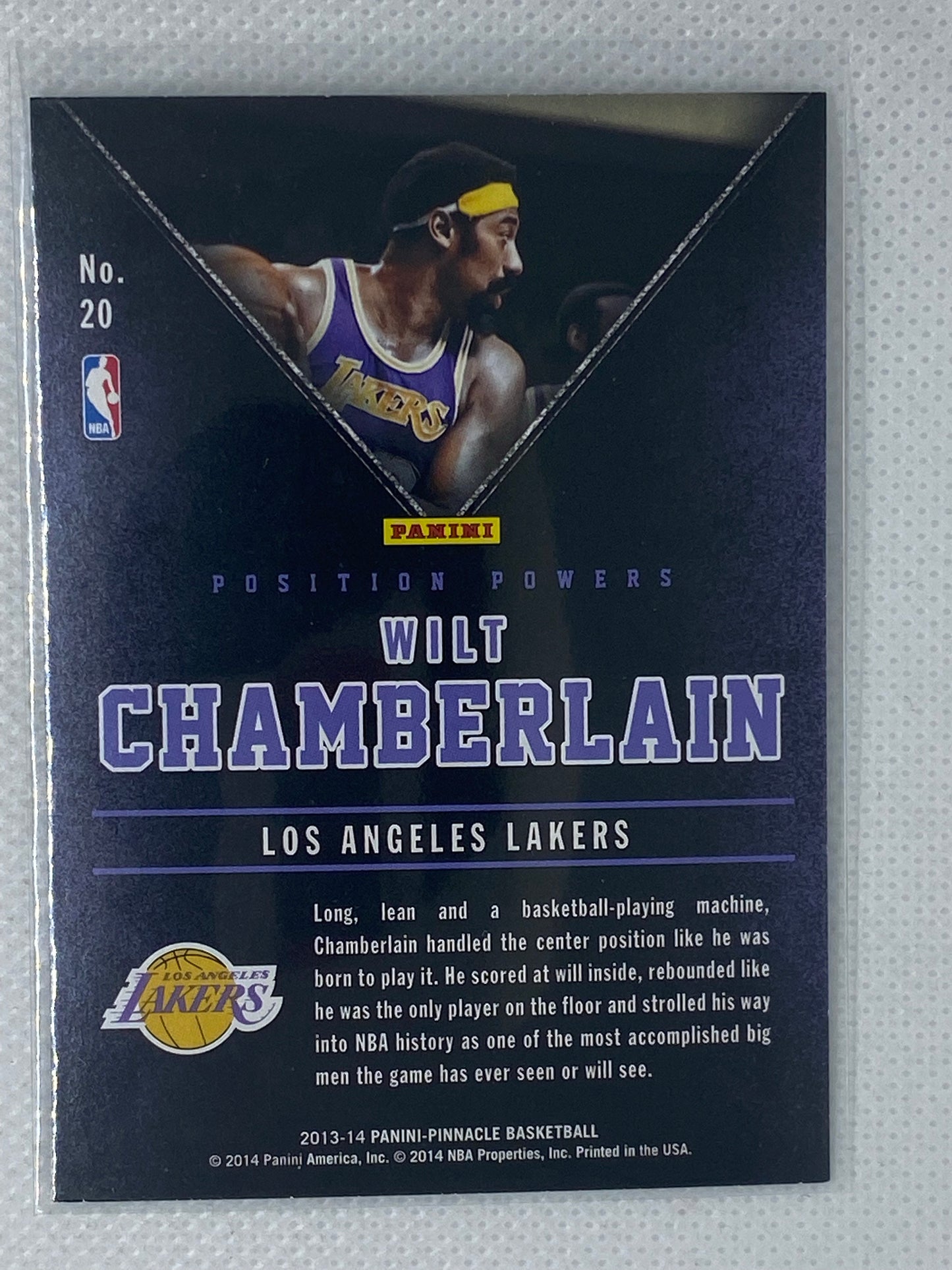 2013-14 Pinnacle Position Powers #20 Wilt Chamberlain