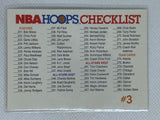 1991-92 NBA Hoops #329  Checklist  #171-282 Super Rare Checklist Jordan Magic SP