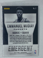 2015-16 Panini Prizm Emergent #2 Emmanuel Mudiay