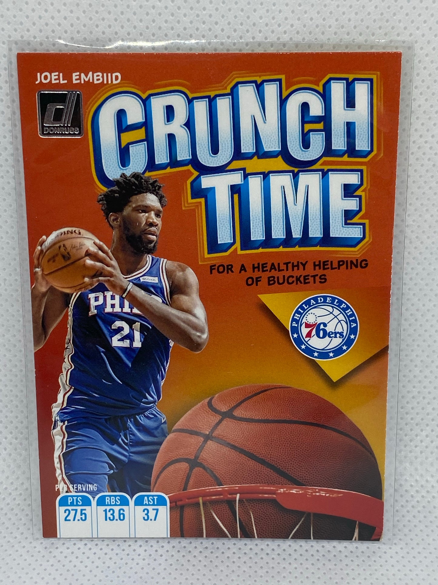 2019-20 Panini Donruss Crunch Time Joel Embiid #14