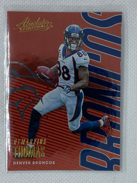 2018 Panini Absolute Base #30 Demaryius Thomas Denver Broncos