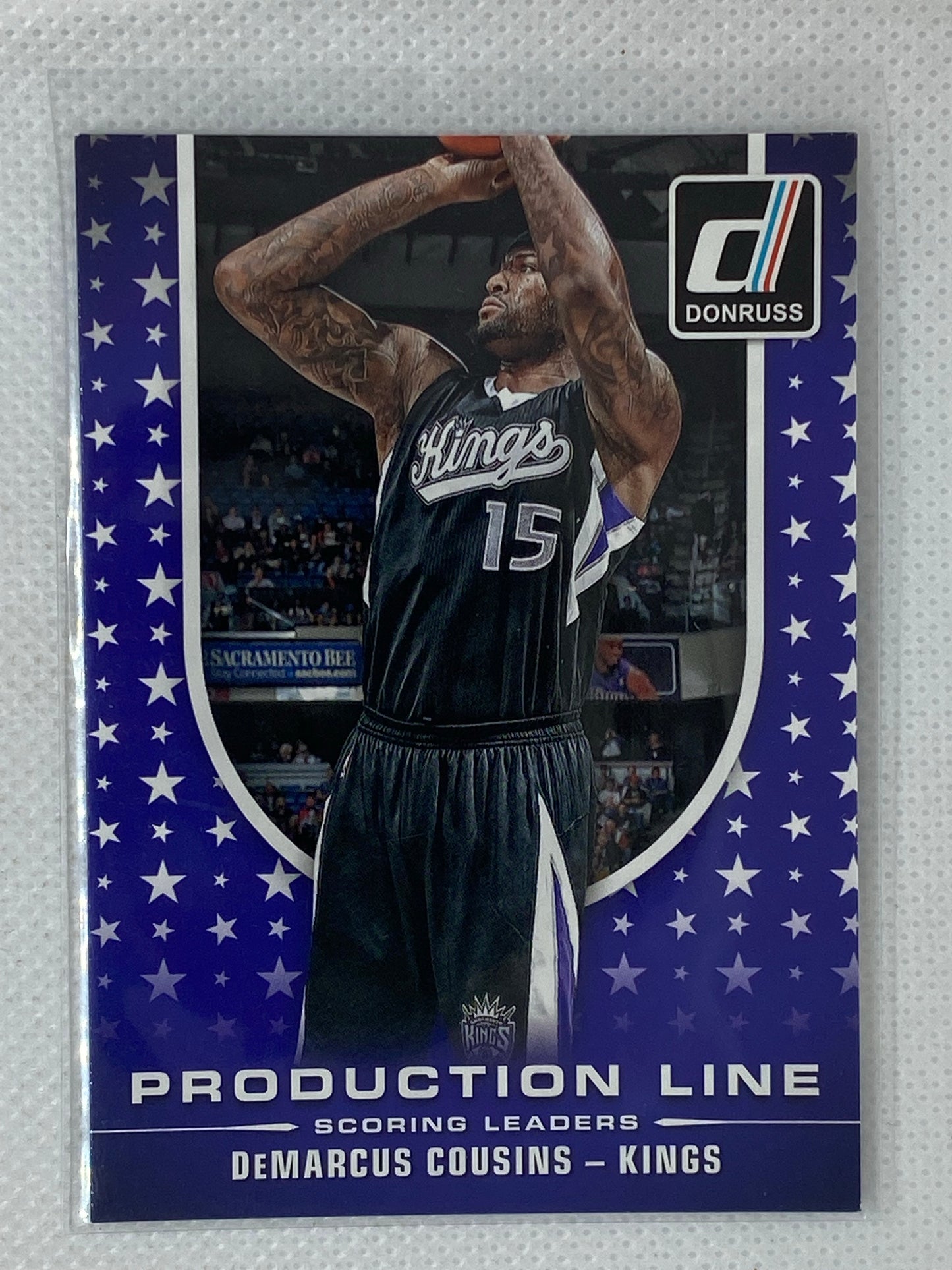 2014-15 Donruss Production Line Scoring Basketball Card #9 DeMarcus Cousins