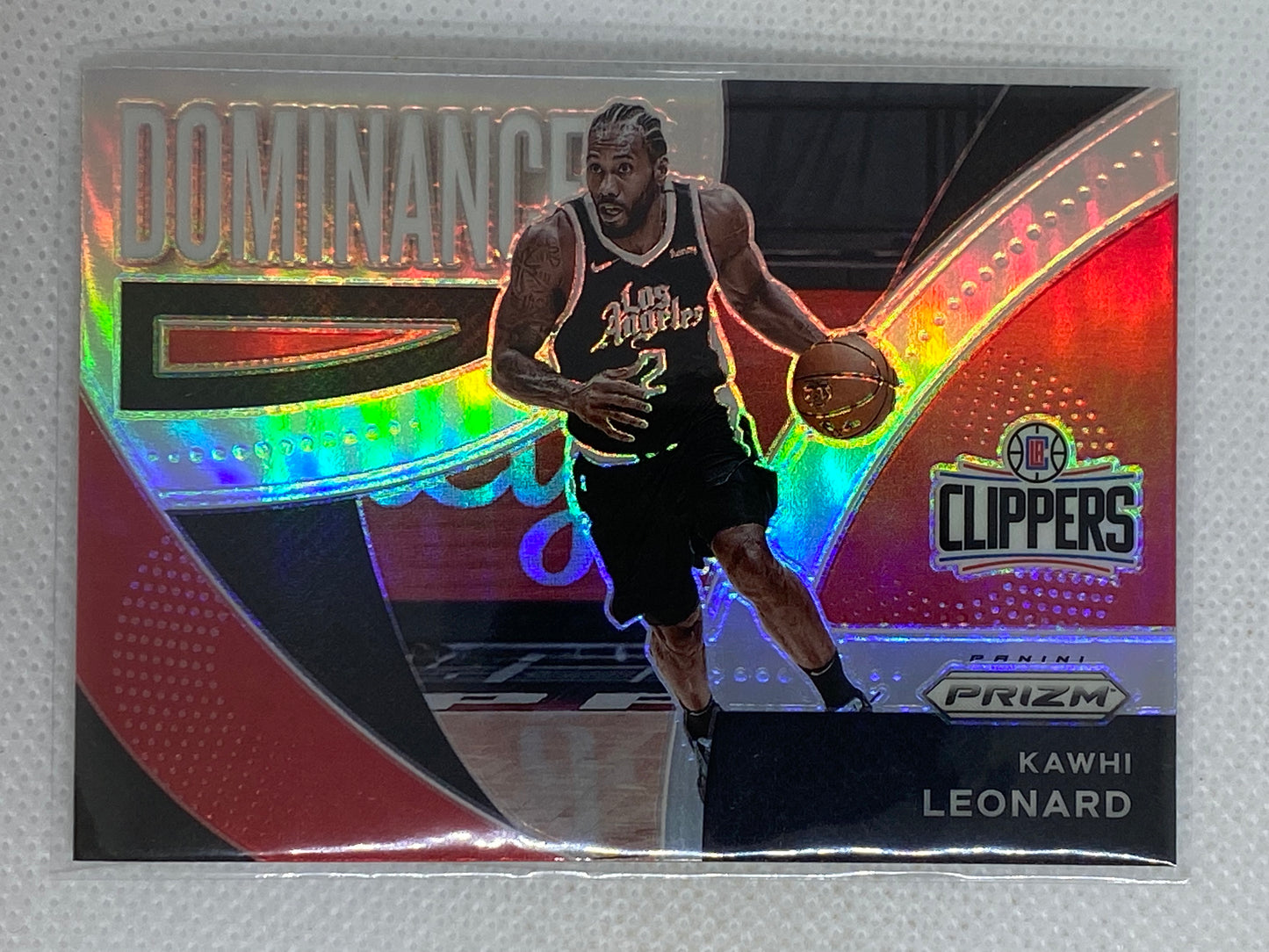 2021-22 Panini Prizm Basketball #22 Kawhi Leonard Silver Dominance Insert