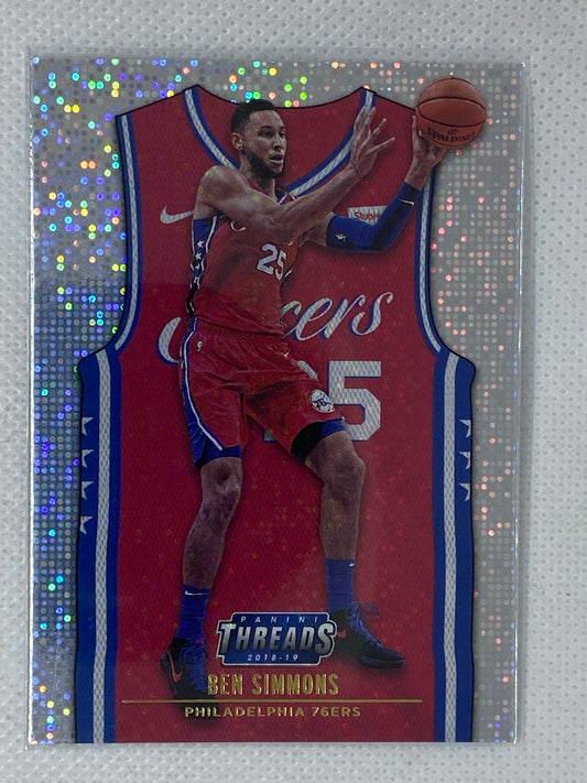 2018-19 Panini Threads Statement Jersey SP Dazzle Ben Simmons #216