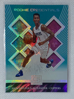 2018-19 Panini Status Shai Gilgeous-Alexander RC Rookie Credentials Aqua Foil #30